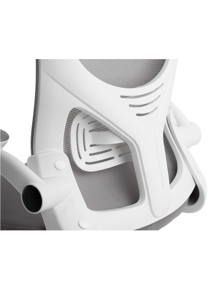 SILLA Q-CON.ERGO.PALERMO MALLA BASE NYLON AL.MAX 1300X610X600 BL.GRIS