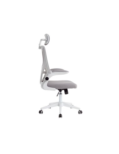 SILLA Q-CON.ERGO.PALERMO MALLA BASE NYLON AL.MAX 1300X610X600 BL.GRIS