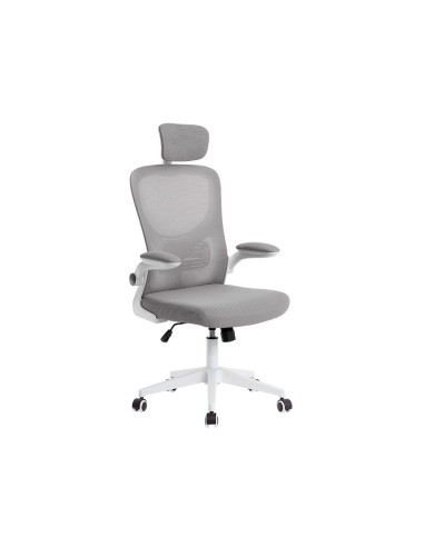 SILLA Q-CON.ERGO.PALERMO MALLA BASE NYLON AL.MAX 1300X610X600 BL.GRIS