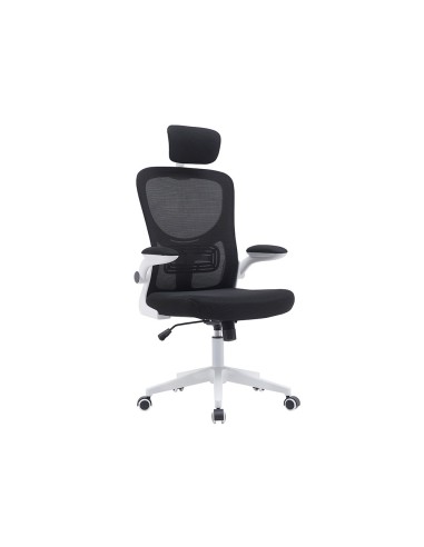 SILLA Q-CON.ERGO PALERMO MALLA BASE NYLON ALT MAX 1300X610X600 BL.NG.