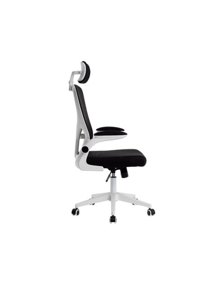 SILLA Q-CON.ERGO PALERMO MALLA BASE NYLON ALT MAX 1300X610X600 BL.NG.