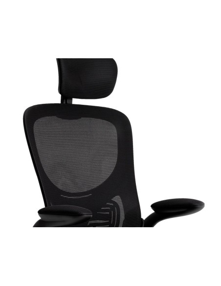 SILLA Q-CON.ERGO PALERMO MALLA BASE NYLON ALT MAX 1300X610X600 NG.