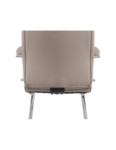 SILLA Q-CON.MODENA SIMIL PIEL B.MET.ALT MAX 1050X630X 650 GRIS