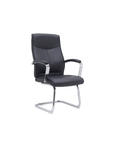 SILLA Q-CON. MODENA SIMIL PIEL B. MET.ALT MAX 1050X630X650 NG.