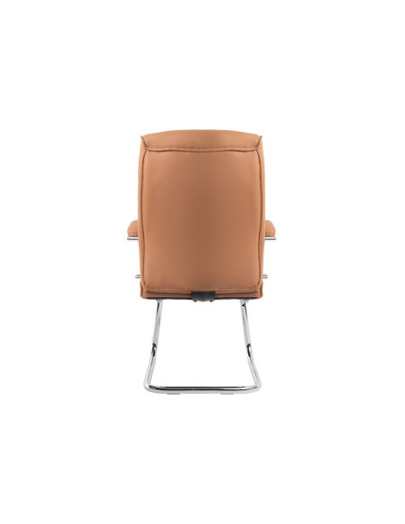 SILLA Q-CON. MODENA SIMIL PIEL B. MET.ALT MAX 1050X630X650 CREMA