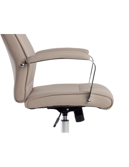 SILLA Q-CON.DIREC MODENA SIMIL PIEL B.MET.ALT MAX 1210X630X650MM GRIS