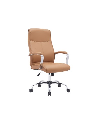 SILLA Q-CON.DIREC MODENA SIM PIEL B. MET.ALT MAX 1210X630X650MM CREMA