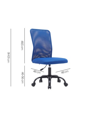 SILLA Q-CON. PARMA MALLA SIN BRAZOS ALT MAX 990X480X590 AZ. SILLA Q-CON. PARMA MALLA SIN BRAZOS ALT MAX 990X480X590 AZ.