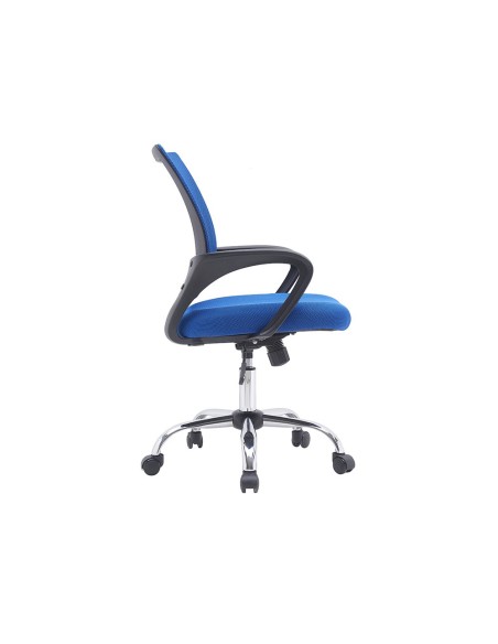 SILLA Q-CON.SIENA MALLA BASE MET.ALT MAX 1000X560X570 RUEDAS NG.AZ. SILLA Q-CON.SIENA MALLA BASE MET.ALT MAX 1000X560X570 RUEDAS NG.AZ.