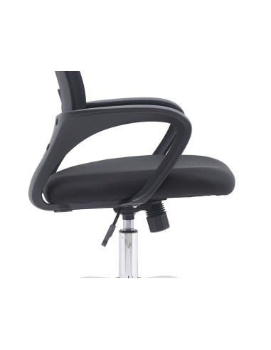 SILLA Q-CON.SIENA MALLA BASE MET.ALT MAX 1000X 560X570 NG. SILLA Q-CON.SIENA MALLA BASE MET.ALT MAX 1000X 560X570 NG.
