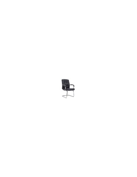 SILLA Q-CON. PIA VE SIMIL PIEL BASE MET.ALT MAX 1050X610X680 NG. SILLA Q-CON. PIA VE SIMIL PIEL BASE MET.ALT MAX 1050X610X680 NG.