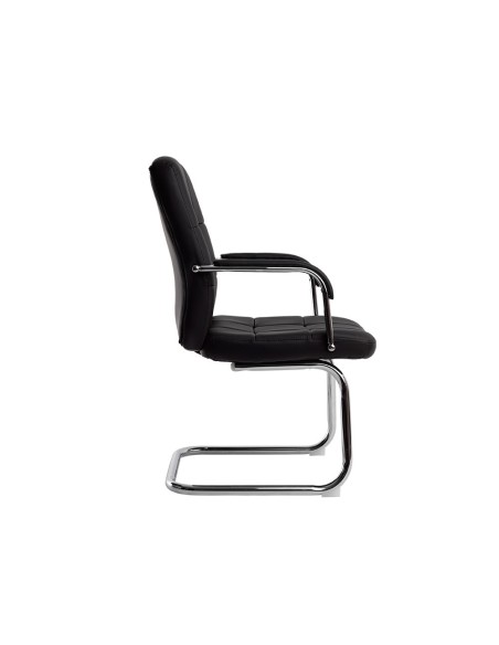 SILLA Q-CON. PIA VE SIMIL PIEL BASE MET.ALT MAX 1050X610X680 NG. SILLA Q-CON. PIA VE SIMIL PIEL BASE MET.ALT MAX 1050X610X680 NG.