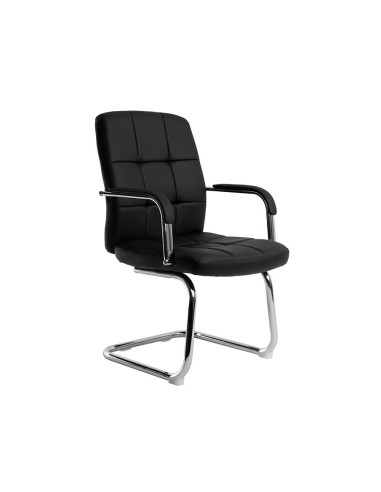 SILLA Q-CON. PIA VE SIMIL PIEL BASE MET.ALT MAX 1050X610X680 NG. SILLA Q-CON. PIA VE SIMIL PIEL BASE MET.ALT MAX 1050X610X680 NG.