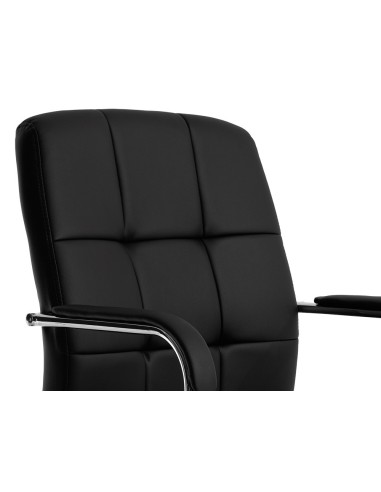 SILLA Q-CON. PIA VE SIMIL PIEL BASE MET.ALT MAX 1050X610X680 NG. SILLA Q-CON. PIA VE SIMIL PIEL BASE MET.ALT MAX 1050X610X680 NG.