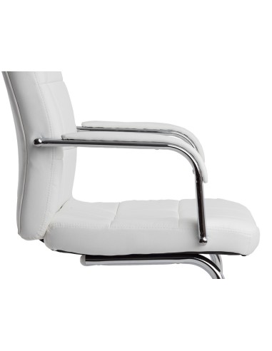 SILLA Q-CON.  PIA VE SIMIL PIEL BASE MET.ALT MAX 1050X610X680 BL. SILLA Q-CON.  PIA VE SIMIL PIEL BASE MET.ALT MAX 1050X610X680 BL.