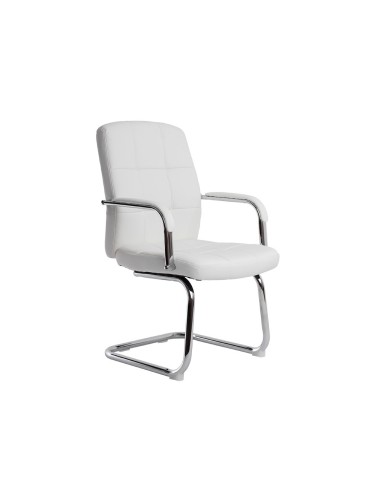 SILLA Q-CON.  PIA VE SIMIL PIEL BASE MET.ALT MAX 1050X610X680 BL. SILLA Q-CON.  PIA VE SIMIL PIEL BASE MET.ALT MAX 1050X610X680 BL.