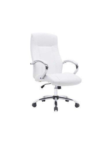 SILLA Q-CON.DIREC VERONA SIM PIEL BASE MET.ALT MAX 1210X650X730MM BL.