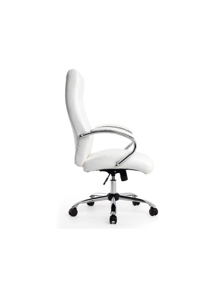 SILLA Q-CON.DIREC VERONA SIM PIEL BASE MET.ALT MAX 1210X650X730MM BL. SILLA Q-CON.DIREC VERONA SIM PIEL BASE MET.ALT MAX 1210X650X730MM BL.