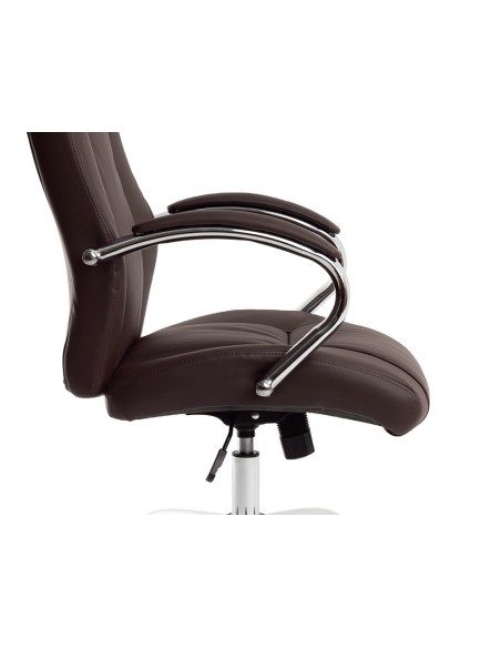 SILLA Q-CON.DIREC VERONA SIMIL PIEL MET.ALT MAX 1210X650X730MM MARRON SILLA Q-CON.DIREC VERONA SIMIL PIEL MET.ALT MAX 1210X650X730MM MARRON