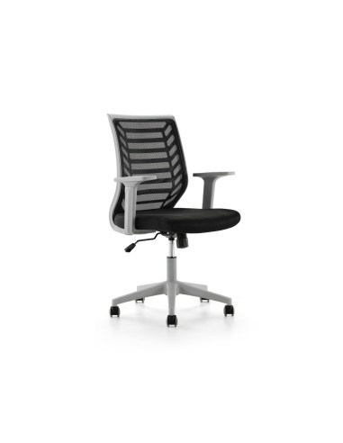 SILLA RD OFICINA B/REG. EST.GRIS RESPALDO MALLA ASIENTO IGNIFUGA NG.