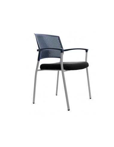 SILLA ROCADA CONFID. B/FIJOS EST.MET.ASIENTO IGNIFUGA NG.RESP.MALLA