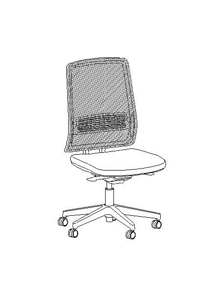 SILLON MEDIA DIRECCION GIRAT, S/JADE C/MALLA  SINCRO T. LUMBAR ERGO.