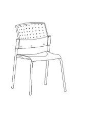 SILLA COLECTIVIDADES S/ VERONA-1 PVC