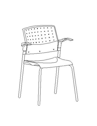 SILLA COLECTIVIDADES S/ VERONA-1 PVC