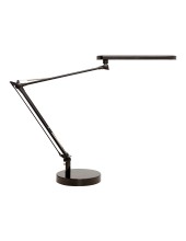 LAMPARA UNILUX MAMBO LED 5,6W DOBLE ARTICULADO ABS AL.NG. BASE 19 CM