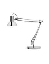 LAMPARA UNILUX SUCCESS 80 LED ARTICULADO CROMADO 40X40 CM BASE 20 CM