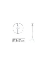 PERCHERO MET.Q-CON.BLANCO 8 COLGADORES 173X51 CM 2