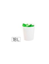 PAPELERA PLAST.ARCHIVO 2000 ECOGREEN 100% RECICLADA 18LT.BL.PASTEL 2