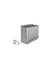 PAPELERA METALICA 99 DE PARED 45X13X29 CM GRIS 99-G 2
