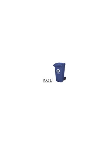 CONTENEDOR PLASTICO Q-CON. CAP. 100 LITROS AZUL 800X510X525 MM C/RUED