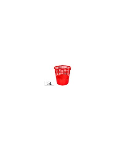 PAPELERA PLAST.Q-CON.15LT.RJ. 285X290MM PAPELERA PLAST.Q-CON.15LT.RJ. 285X290MM