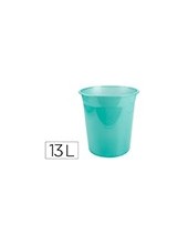 PAPELERA PLAST. MENTA TRANS.13LT.275X285MMMM 2