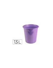 PAPELERA PLAST. LAVANDA OPACO 13LT.275X285MM 2