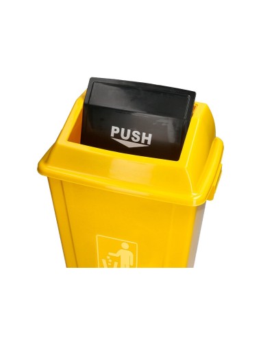 PAPELERA CONTENEDOR Q-CON.PLASTICO T. BALANCIN 20LT.340X240X450MM AM. PAPELERA CONTENEDOR Q-CON.PLASTICO T. BALANCIN 20LT.340X240X450MM AM.