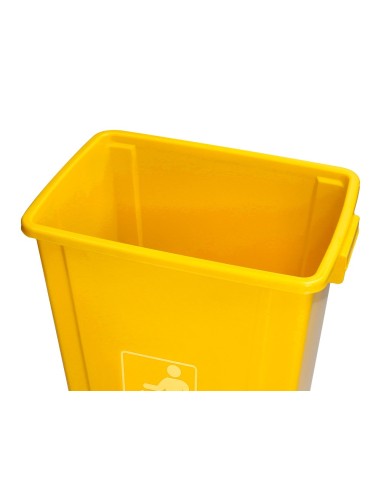 PAPELERA CONTENEDOR Q-CON.PLASTICO T. BALANCIN 20LT.340X240X450MM AM. PAPELERA CONTENEDOR Q-CON.PLASTICO T. BALANCIN 20LT.340X240X450MM AM.