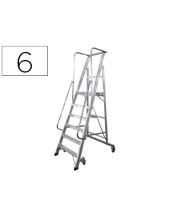 ESCALERA MOVIL KTL ALUMINIO PLATAFORMA PLEGABLE 6 PEL. SERIE 2XL-S