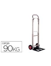 CARRETILLA PORTAPAQUETES C/RUEDAS PLEGABLE EN AL.CARGA 90 KG MEDIDAS