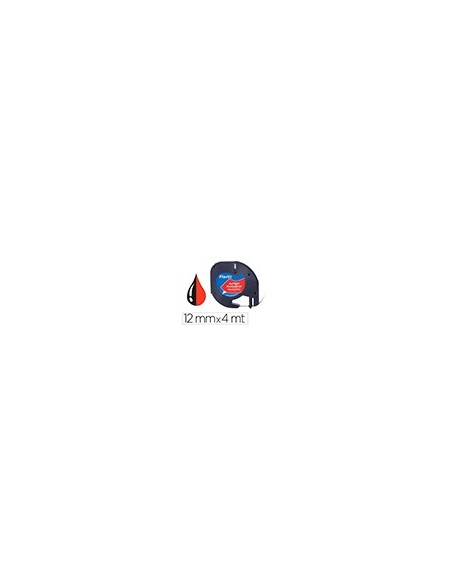 CINTA Q-CON.12MM X 4MT NG./RJ. COSMICO MAQUINA LETRATAG CINTA Q-CON.12MM X 4MT NG./RJ. COSMICO MAQUINA LETRATAG