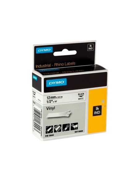 CINTA DYMO VINILO BL.12MM X 5,5MT ETIQUETADORA RHINO CINTA DYMO VINILO BL.12MM X 5,5MT ETIQUETADORA RHINO