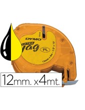 CINTA DYMO 91202 12MMX4MT NG./AM. D1