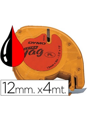 CINTA DYMO 91203 12MMX4MT NG./RJ. D1