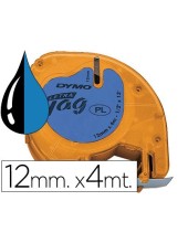 CINTA DYMO 91205 12MMX4MT NG./AZ. D1