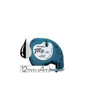 CINTA DYMO 91208 12MMX4MT NG./PLATA D1 2