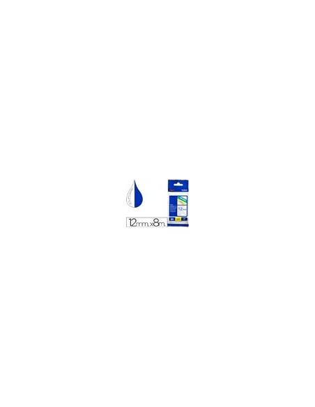 TZE-233 CINTA BROTHER BL./AZ. 12MMX8MT. TZE-233 CINTA BROTHER BL./AZ. 12MMX8MT.