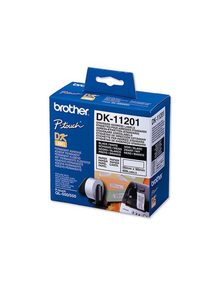 DK-11201 ETIQUETAS BROTHER BL. 29X90MM 400 UDS. DK-11201 ETIQUETAS BROTHER BL. 29X90MM 400 UDS.