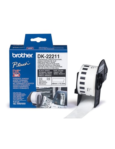 DK-22211 ETIQUETAS BROTHER BL. 9MMX15,24MT DK-22211 ETIQUETAS BROTHER BL. 9MMX15,24MT